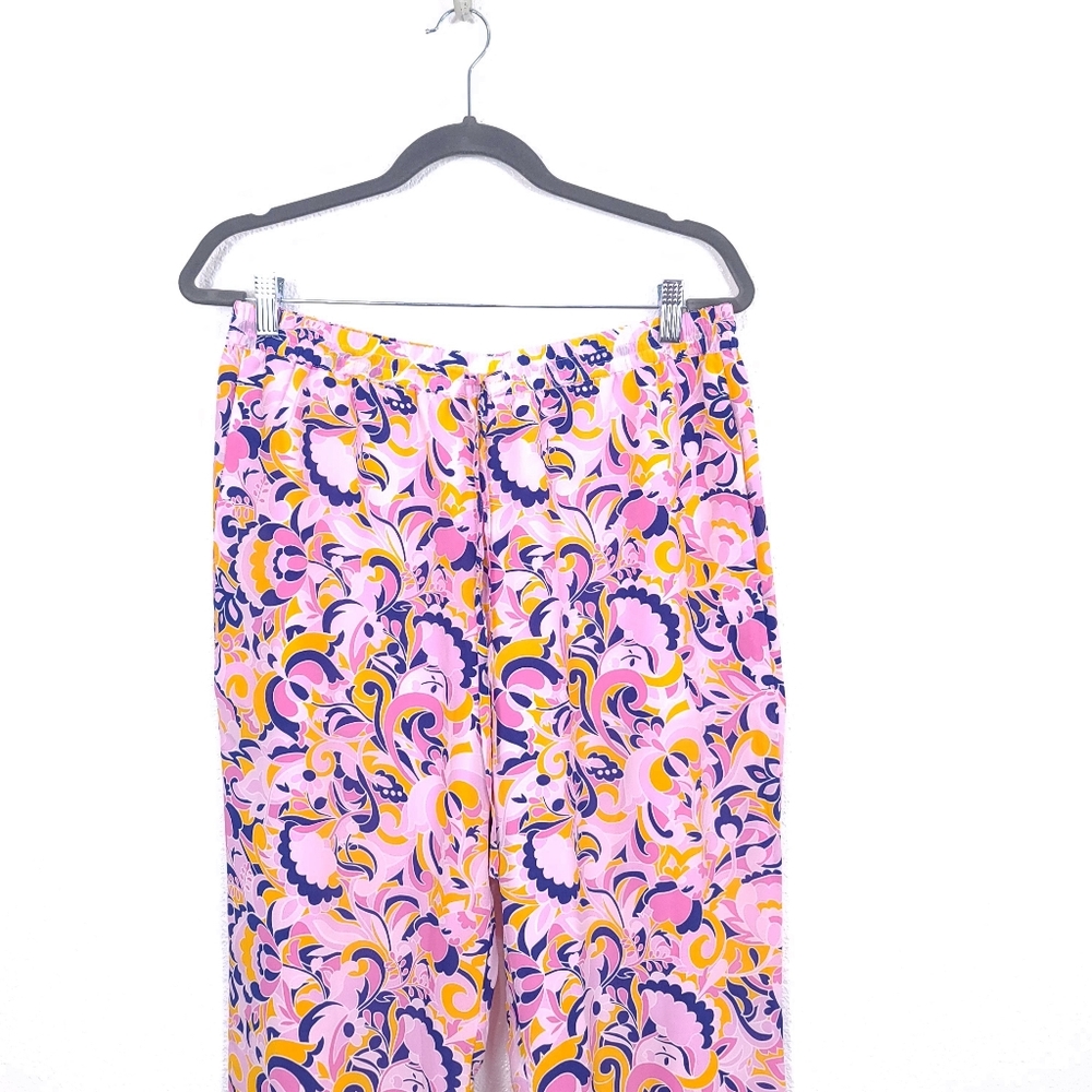 J.CREW Pull-On Silk Paisley Swirl Pants - Picture 4 of 9